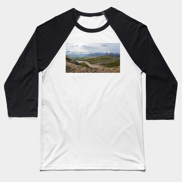 Denali Panorama 2 Baseball T-Shirt by andykazie